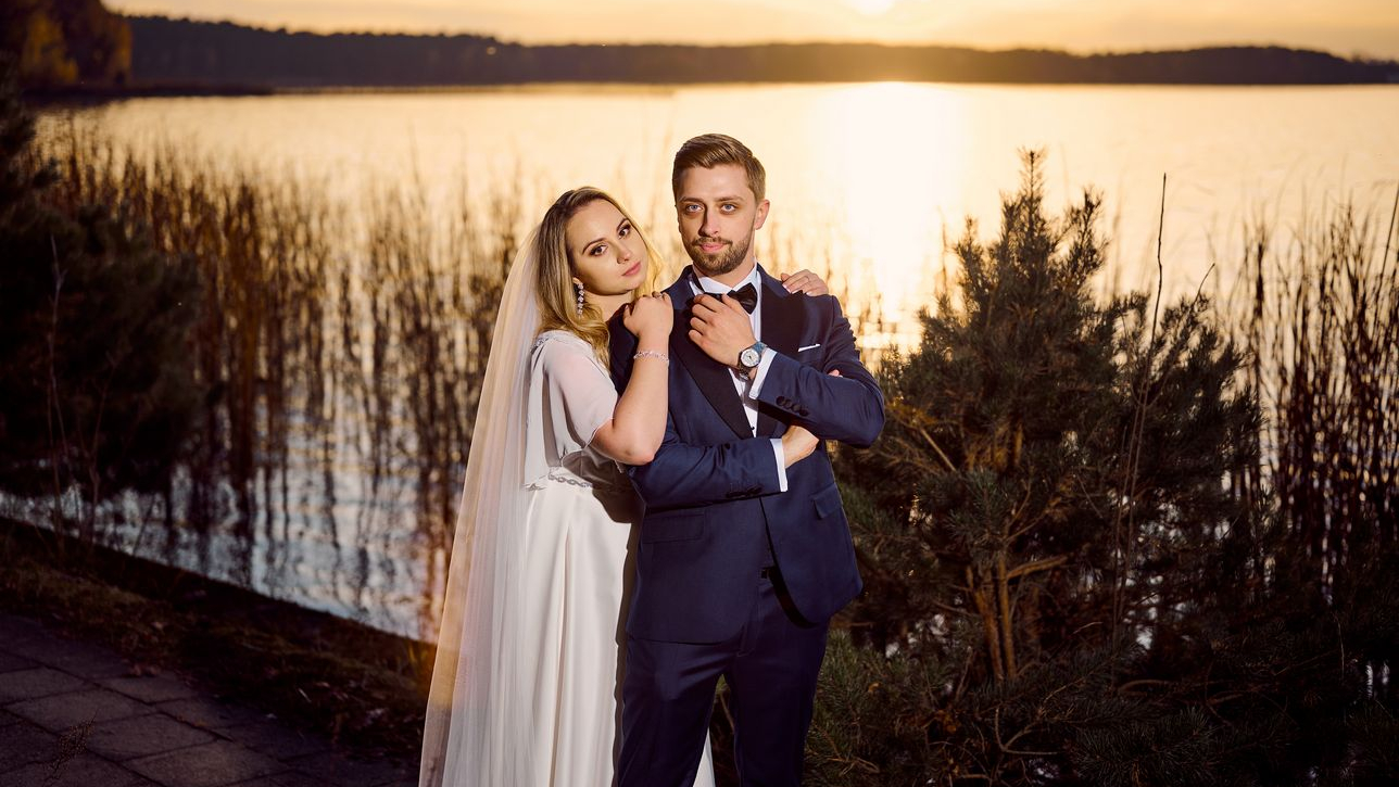 Sesja ślubna nad Zalewem Zemborzyckim